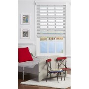 SAFE STYLES Safe Styles UBJ63X48WT 2 in. Cordless Faux Wood Blind; White - 63 x 48 in. UBJ63X48WT